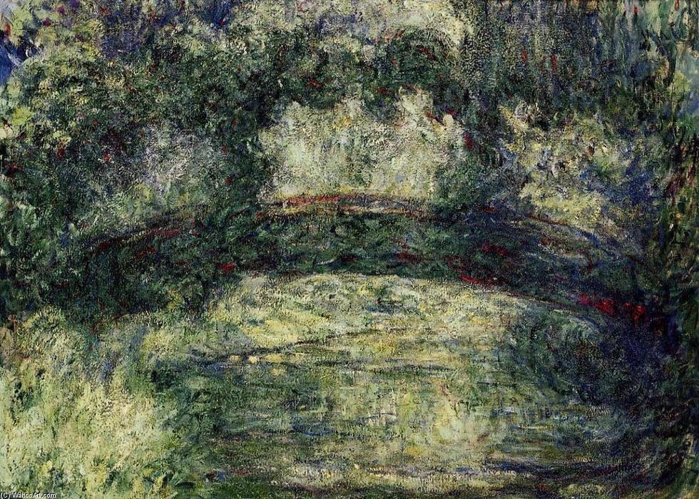  Paintings Reproductions The Japanese Bridge 10, 1924 by Claude Monet (1840-1926, France) | ArtsDot.com