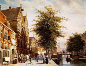 Cornelis Springer - Lombard Voorburgwal Amsterdam