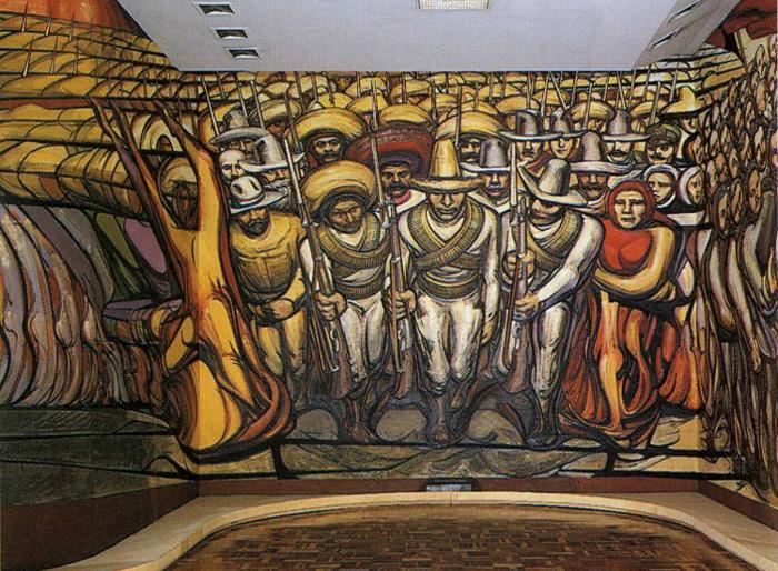 El Tormento De Cuauhtemoc Mural Painting By David Alfaro Siqueiros