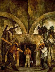 Diego Rivera - Entry into the Mine