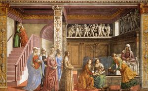 Domenico Ghirlandaio - The Birth of Mary