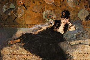 Edouard Manet - The Lady with Fans, Portrait of Nina de Callias