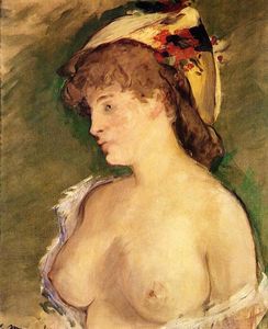 Edouard Manet - The Blonde with Bare Breasts