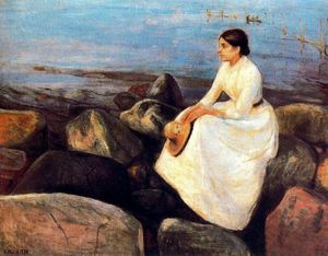 Edvard Munch - Summer Night (Inger on the Shore)