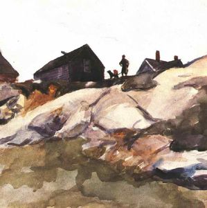 Edward Hopper - Rocks at the Fort Gloucester