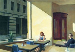 Edward Hopper - Sunlights in Cafeteria