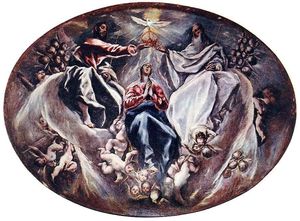 El Greco (Doménikos Theotokopoulos) - Coronation of the Virgin