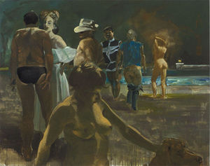 Eric Fischl - Truman Capote in Hollywod