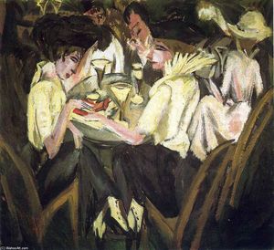 Ernst Ludwig Kirchner - The Garden Cafe