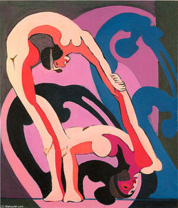 Ernst Ludwig Kirchner - Two Acrobats