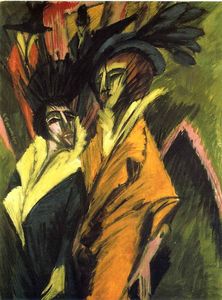 Ernst Ludwig Kirchner - Two Women at the Street