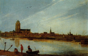 Esaias Van De Velde - View of Zierikzee