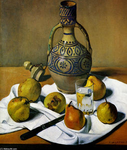 Felix Vallotton - Moroccan jug and pears