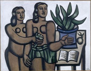 Fernand Leger - The two women in blue vase