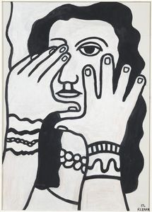 Fernand Leger - The woman with black hair