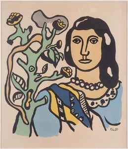 Fernand Leger - The woman and the flower