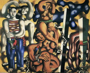 Fernand Leger - Composition with the two parrots