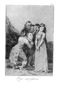 Francisco De Goya - What a sacrifice!