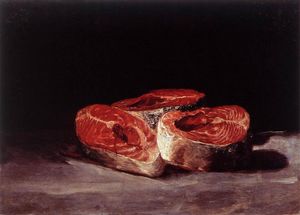 Francisco De Goya - Still Life Three Salmon Steaks
