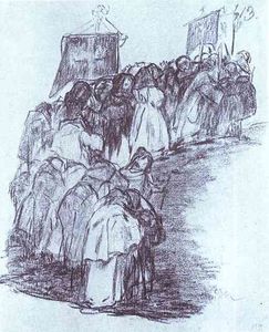 Francisco De Goya - Procession of Monks