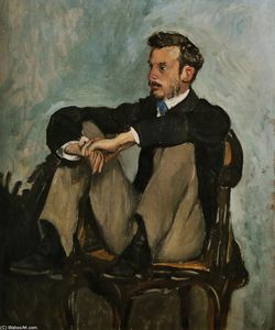 Jean Frederic Bazille - Portrait of Auguste Renoir