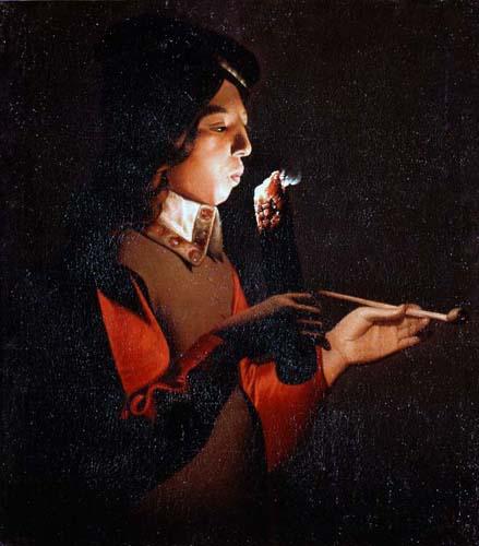  Museum Art Reproductions Smoker, 1646 by Georges De La Tour (1593-1652, France) | ArtsDot.com