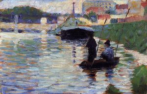 Georges Pierre Seurat - The Bridge - View of the Seine