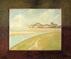 Georges Pierre Seurat - View of Le Crotoy, from Upstream