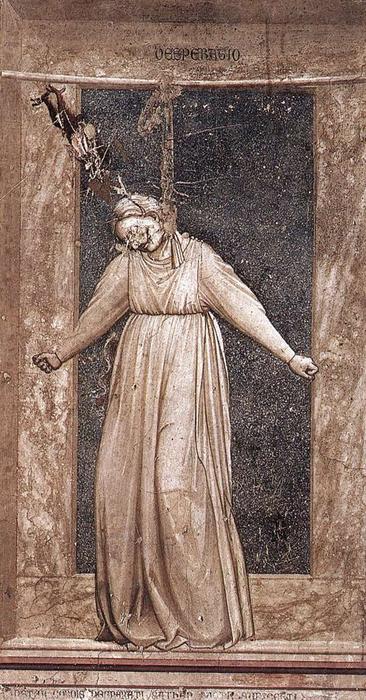  Museum Art Reproductions Desperation, 1306 by Giotto Di Bondone (1267-1337, Italy) | ArtsDot.com