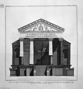 Giovanni Battista Piranesi - Plan in the great Temple of Isis