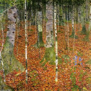 Gustave Klimt - Farmhouse with Birch Trees
