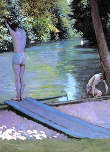 Gustave Caillebotte - Bather Preparing to Dive