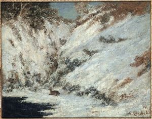 Gustave Courbet - Snow Landscape in Jura