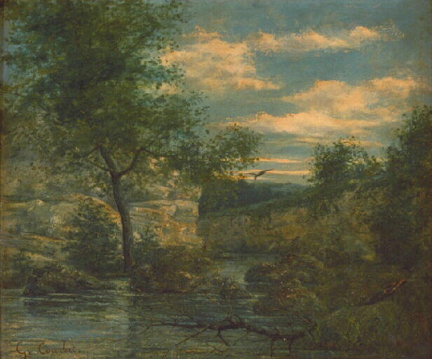  Paintings Reproductions Riverside by Gustave Courbet (1819-1877, France) | ArtsDot.com