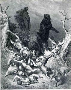 Paul Gustave Doré - The Children Destroyed by Bears