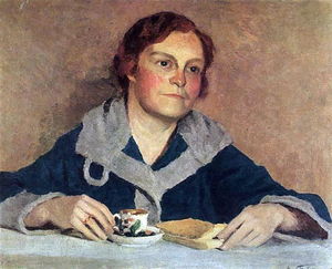 Igor Emmanuilovich Grabar - Portrait of Artist-s Wife