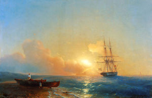 Ivan Aivazovsky - Fishermen on the coast of the sea
