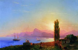 Ivan Aivazovsky - Sunset at Sea