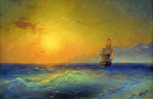 Ivan Aivazovsky - Near Crimean coast
