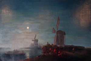 Ivan Aivazovsky - Windmill