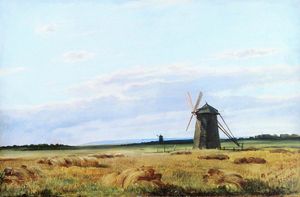 Ivan Ivanovich Shishkin - Windmill in the field