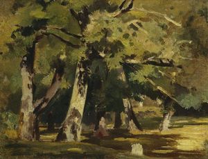 Ivan Ivanovich Shishkin - Oaks in sunlight