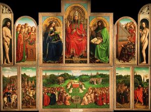 Jan Van Eyck - The Ghent Altarpiece - (buy paintings reproductions)
