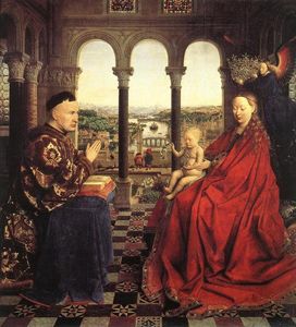 Jan Van Eyck - The Rolin Madonna (La Vierge au Chancelier Rolin)