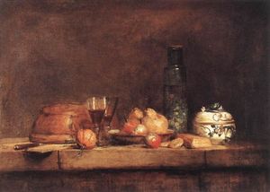 Jean-Baptiste Simeon Chardin - Still Life with Jar of Olives