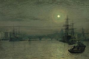 John Atkinson Grimshaw - London Bridge Night
