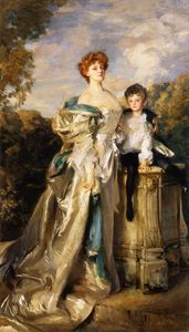 John Singer Sargent - Lady Warwick and her Son