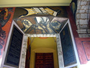 Jose Clemente Orozco - Entrance of Colegio de San Ildefonso