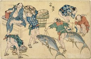 Katsushika Hokusai - Street scenes newly pubished
