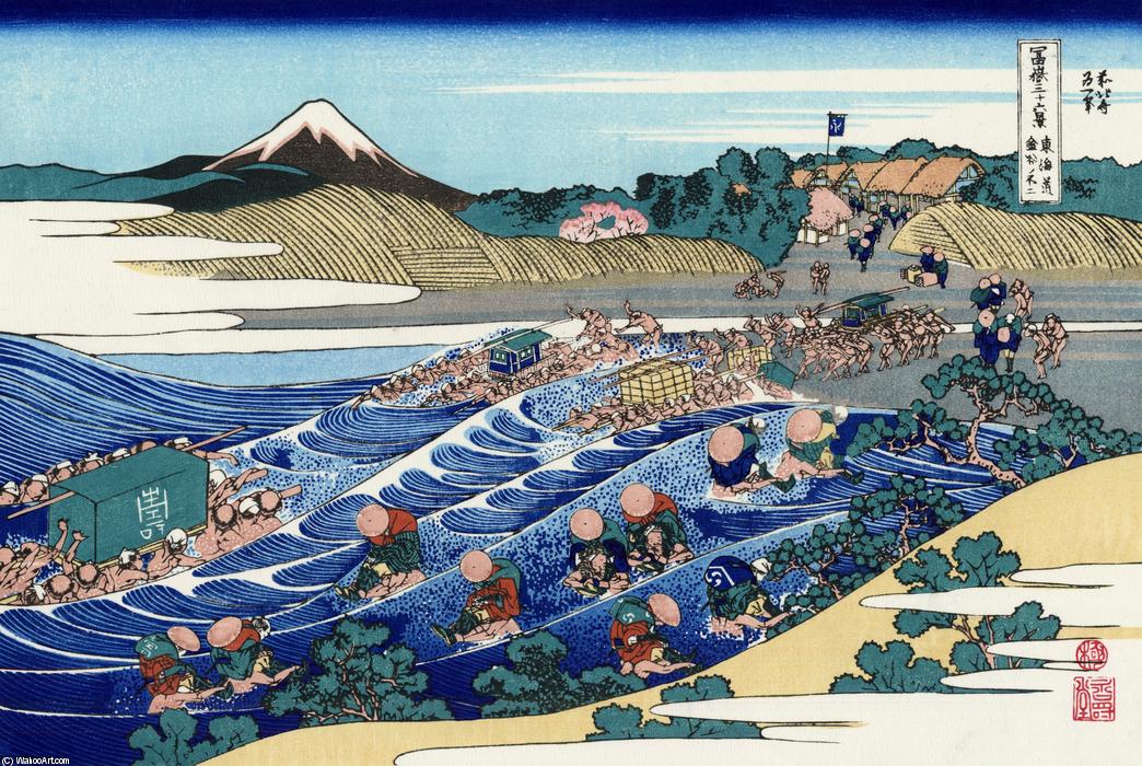  Art Reproductions The Fuji from Kanaya on the Tokaido by Katsushika Hokusai (1760-1849, Japan) | ArtsDot.com